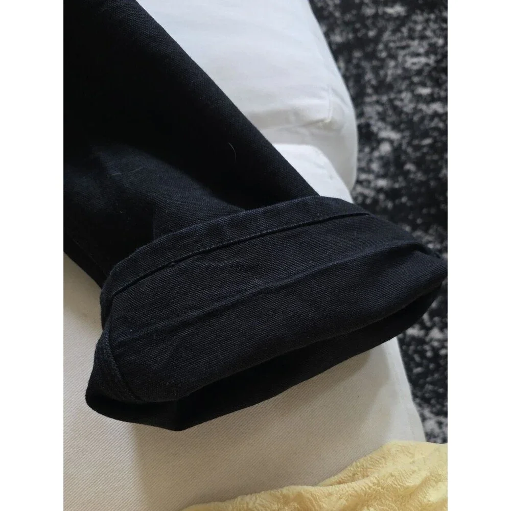 Carhartt Black Bib Overalls 36x30 Missing A Hook WIP Work In Progress